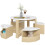 AIYAPLAY Five-Piece Kids Table and Chairs Set with Storage, White 2