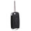 2X for  Actyon Kyron Rexton Flip Remote Car Key Shell Case 2 Buttons Car Accessories ,Black 5