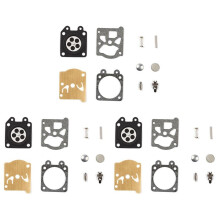 3X Carburetor Repair Kit 4500 Chainsaw Repair Kit Carburetor Diaphragm Gasket Kit Garden Tool for Walbro Carburetor