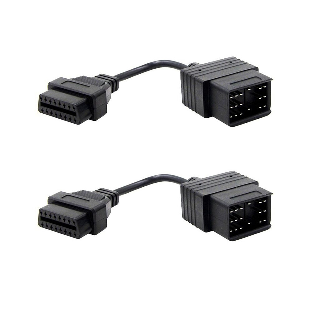 2X Car OBD II Cable for  17Pin to 16Pin OBD 2 Female Diagnostic Connector for  17 Pin OBDII Adapter-image-OPC-PPYBKBW-NEW