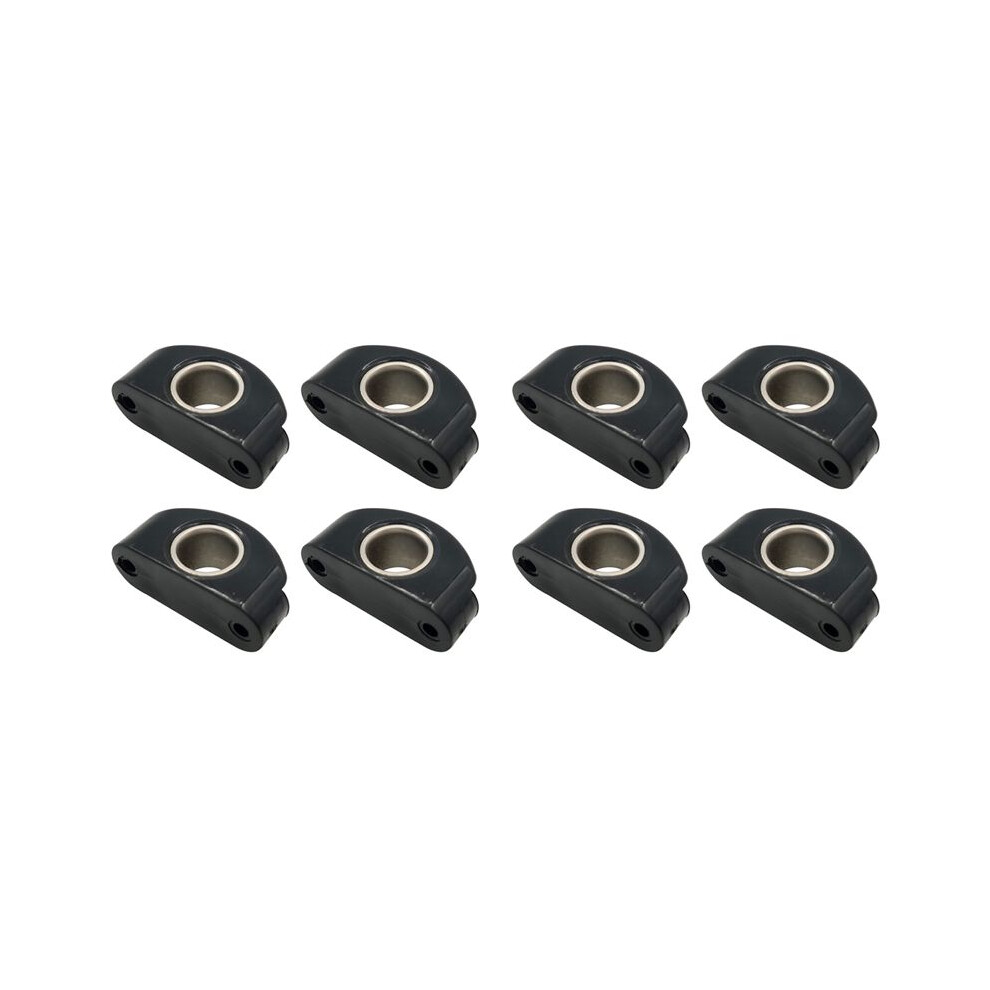 Marine Boat Fairlead Nylon Bullseyes 12 Mm 1/2Inch Stainless Steel Insert,Pulley Wheel For Boats,8Pcs Black 6033957990050