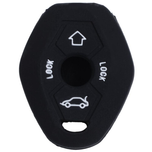 4X 3 Button Remote Key Fob Silicone Case Cover for  E46 E39 E63 E36 E81X5 Z3 Z4, Black 2