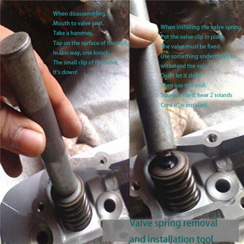 2X Engine Overhead Valve Spring Installer Remover Set Compressor Kit for Motorcycle Spring Compressor 2