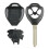 8 X Remote Car Key Fob Shell Case for 2007 2008 2009 2010 2011  Camry Rav4 5