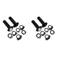 4X Rutschfeste Feststellgriffe, Universelle Motorrad-Lenkergriffe mit Einrastnocken, Dirt Pit Bike Handgriff Schwarz