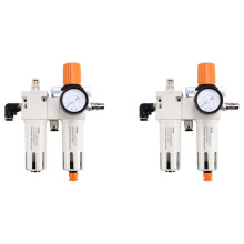 2X Down-Type Tire Changer, Air Compressor Oil Water Regulator Separator Filter Tire Changer Pneumatic Tool Compressor