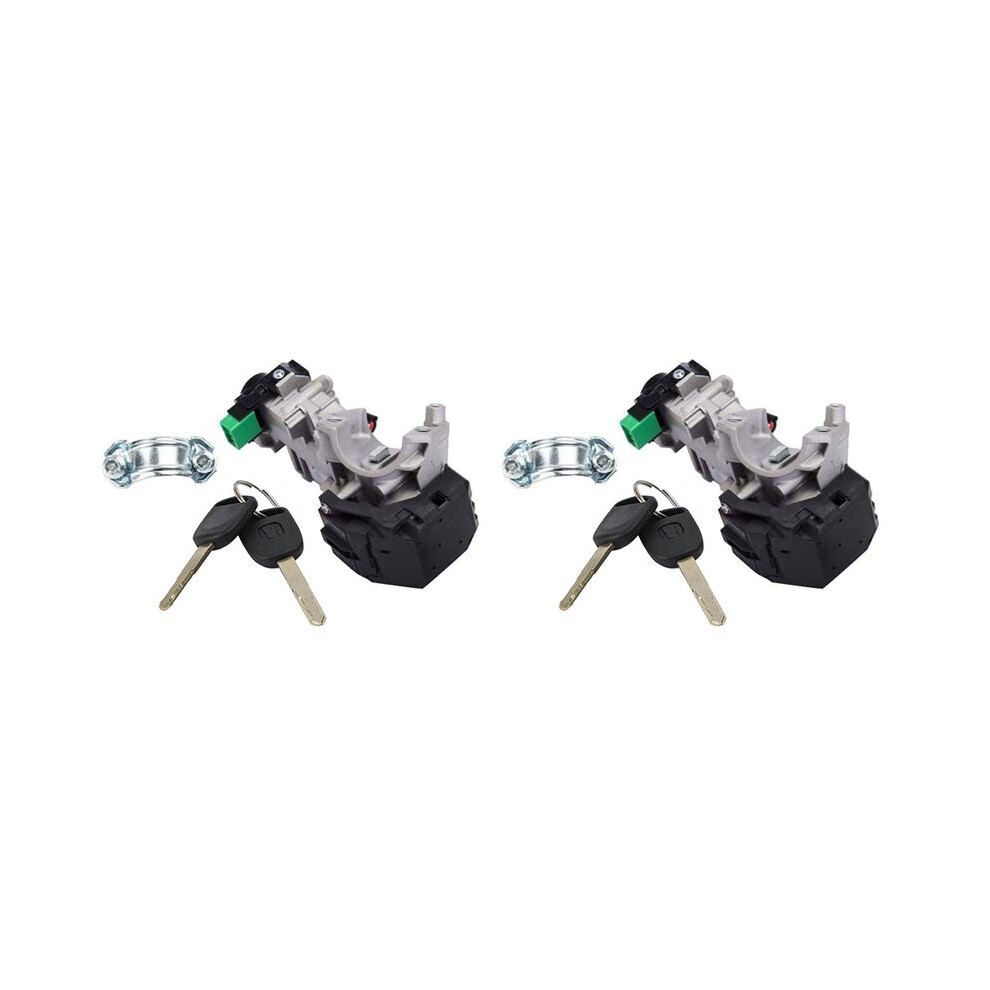 2X Ignition Cylinder Lock Auto Trans + 4 Keys For 03-11 Accord Crv Fit 35100-Sda-A71 4713633403501
