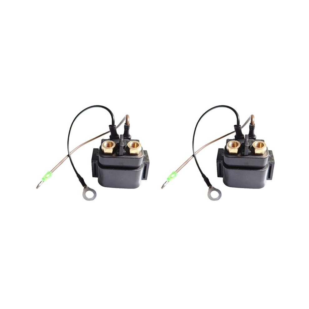 2X Outboard Engine Solenoid / Relay Assy For Mercury Mariner Boat Motor 8Hp 9.9Hp 25Hp 30Hp 853809001 8M0098898 Black 6032952473094