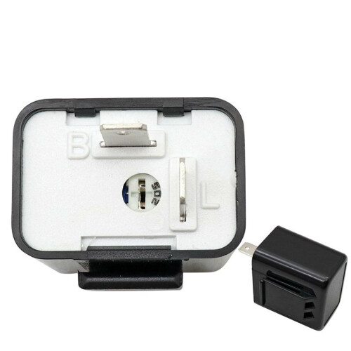 4X 2-Pin LED Flasher Relay 12V Adjustable Frequency for Motorcycle Turn Signal Fix Blinker Lights Indicator Relays 1