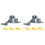 2X Däckbyte, Bildäcksbytarmontering Demontera Duck  Tool med 6 Par Fälgskydd för Utbyte, 30 mm 1