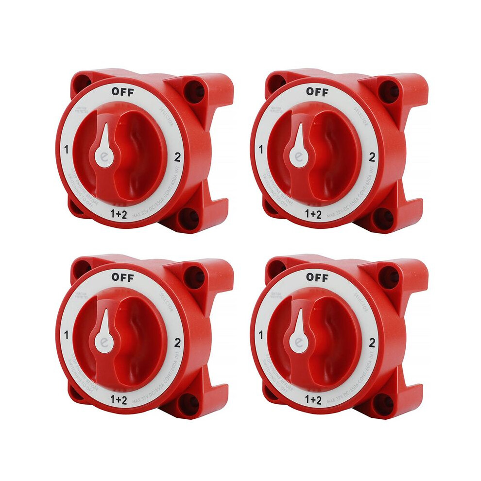 4X 32V 350A Battery 4-Position Selector Marine Boat Battery Selector Disconnect For Marine Boat 4712997421411