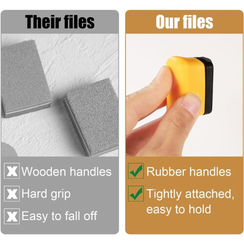 4X Denibbing File with Handheld Device, Double-Sided Grinding  Tools Car Paint Remover Tool Adjustable Paint File 2