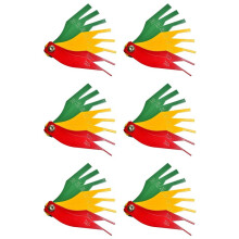 6X Brake Lining Thickness Gauge, Steel Automotive Brake Pad Measuring Tool, Disc and Drum Brake Lining Gauge Set