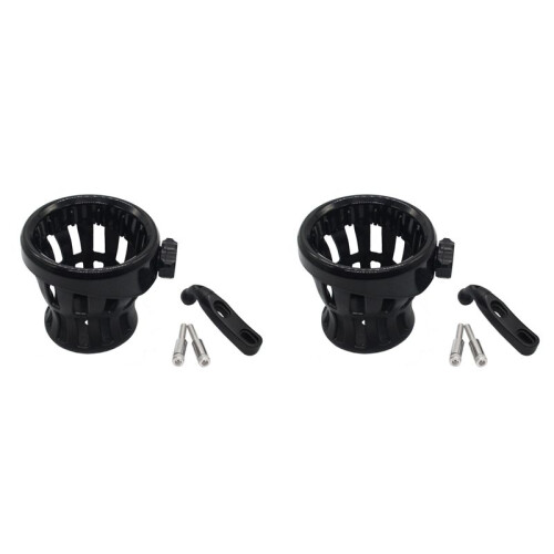 2X Motorcycle Handlebar Drink Cup Holder for  GL1800 Goldwing for Softail Electra Black