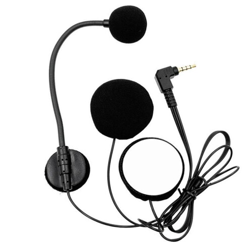 2X Motorhelmen Intercom Mic Headset 2 Luidsprekers 32Ω Microfoon voor Half-Motorhelm Elleboogplug 1