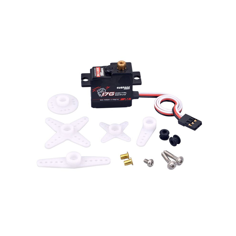 4X Surpass Hobby S0017m 17G Metal Gear 1.8Kg Digital Servo For Rc Airplane Robot 1/18 Truck Car Boat Duct Plane 4712611248523