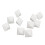 20PCS 8-Sided Blank Dice Set 2.8cm for Board Games & Teaching White 1