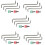 25x 5 in 1 Offset Screwdriver Z Shaped Screwdrivers Magnetic Slotted Phillips Double  Hand Tool Set 1