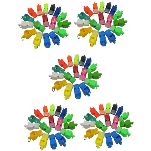 250 Pcs Non-Nuclear Professional Referee Whistle  Whistle Plastic Life-Saving Whistle Special for Game