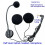 2X Motorcycle Helmets Intercom Mic Headset 2 Speakers 32Ω Microphone for Half-Motorcycle Helmet Elbow Plug 3