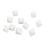 20PCS 8-Sided Blank Dice Set 2.8cm for Board Games & Teaching White 11