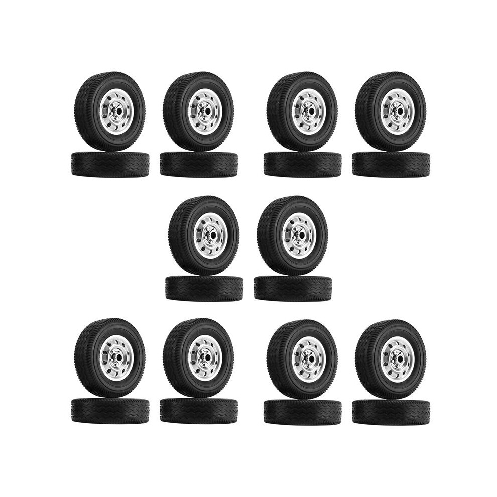 20Pcs Wheel Tire Tyre For Wpl D12 1/10 Rc Truck Car Diy Upgrade Spare Parts Accessories 6033176252366