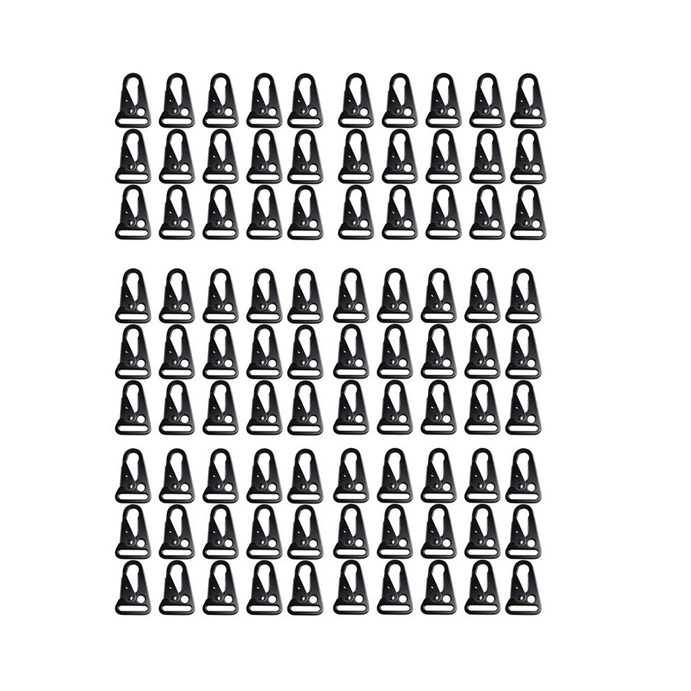 90 Pcs Enlarged Mouth Clip Sling Clasp Olecranon Hook For Sling Outdoors Bag Backpack,Carabiner Keychain Snap Hooks 6032665434382