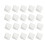 20PCS 8-Sided Blank Dice Set 2.8cm for Board Games & Teaching White 2