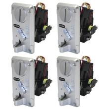 4X Coin Acceptor Coin Pusher JY133A CPU Arcade Coin Selector for Vending Machine Arcade Game Ticket Exchange