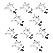 10X for MN D90 D91 D96 MN99S Metal Pull Rod Base & Axle Servo Bracket Mount Accessories,Silver