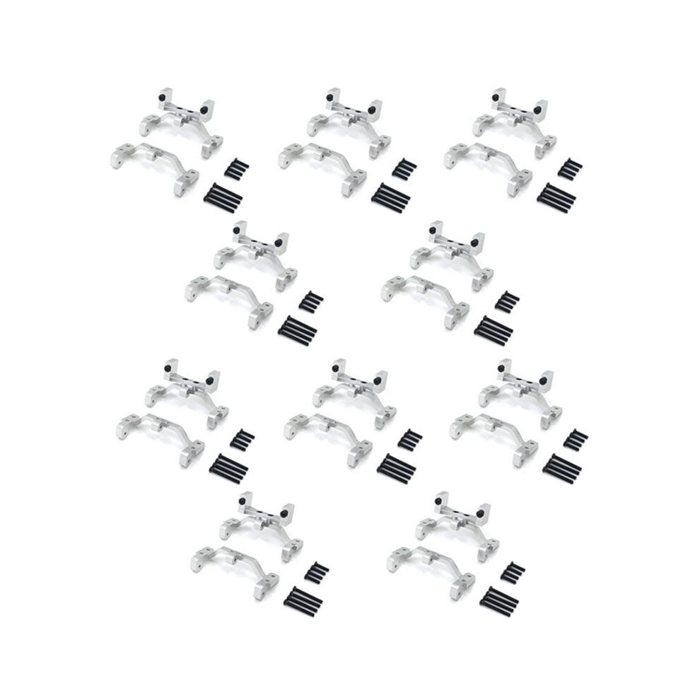 10X For Mn D90 D91 D96 Mn99s Metal Pull Rod Base & Axle Servo Bracket Mount Accessories, Silver 6032975746007