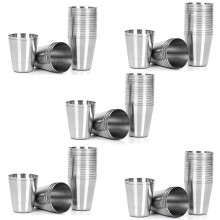 75 Pcs Stainless Steel Shot Glasses Drinking Vessel,30Ml(1Oz) Camping Travel Coffee Tea Cup,for Whiskey Tequila Liquor