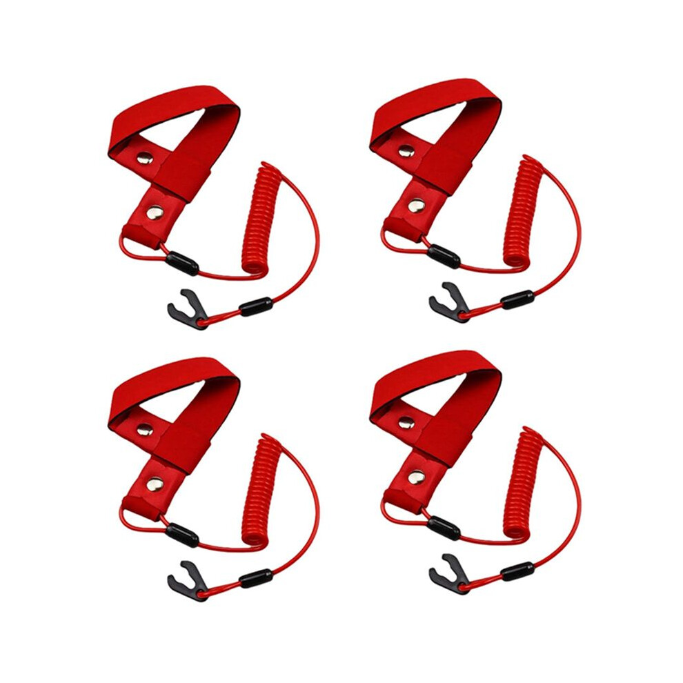 4X Stop Kill Safety Lanyard Fits Handlebar Key Floating Emergency Flameout Rope For All Jet Ski 4711442423208