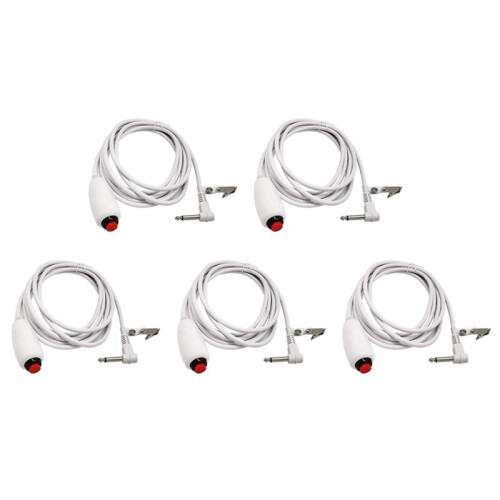 5X Nurse Call Cable 6.35mm  Nurse Call Device Emergency Call Cable with Push Button