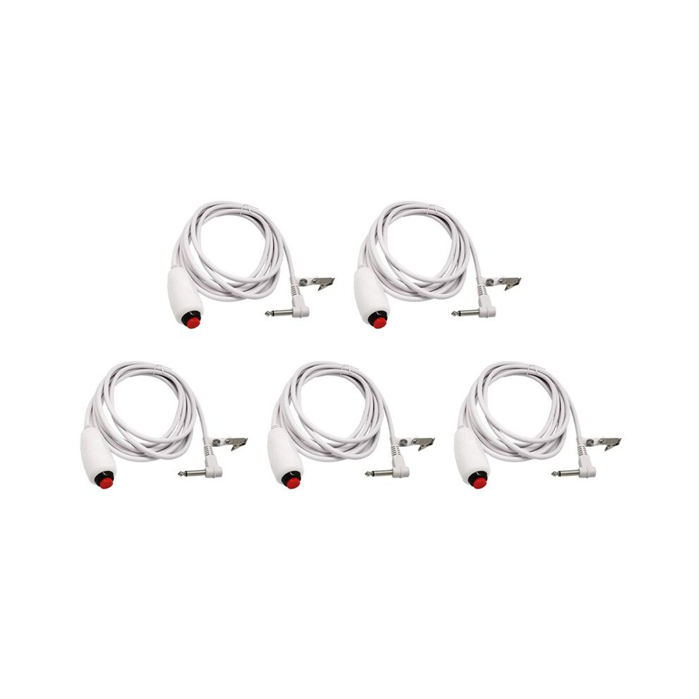5X Nurse Call Cable 6.35Mm Nurse Call Device Emergency Call Cable With Push Button 6031382704563