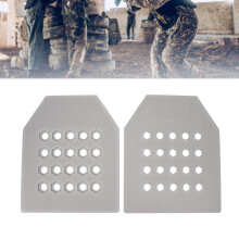 2Pcs EVA Bulletproof Plate Lining Soft Ultrathin Shockproof Gray Vest Plates