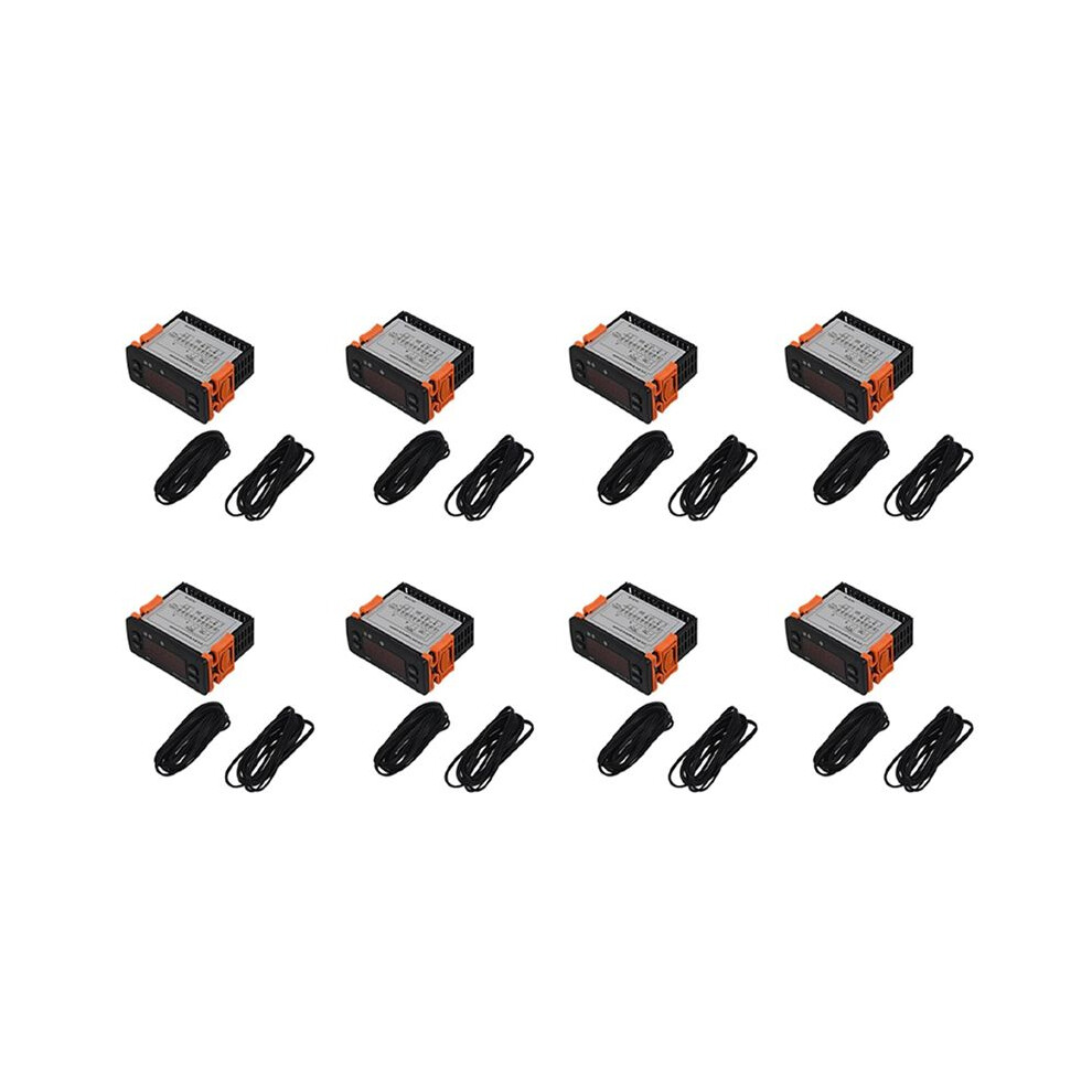 8X Etc-974 Temperature Controller Refrigerator Thermostat Regulator Thermoregulator Thermocouple Ntc Dual Sensor 6032229987521