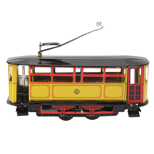 Authentic Vintage Design Tinplate Trolley - Handcrafted Charm 1