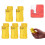 Auto Needle Threader for Hand Sewing,New Simple Needle Threader, Easy to Use Needle Threaders Tool,Yellow 5pcs 2
