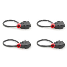 4X 6 to 16 Pin Motorcycle OBD Adaptors OBD2 Diagnostic Cable Extension Connectors for