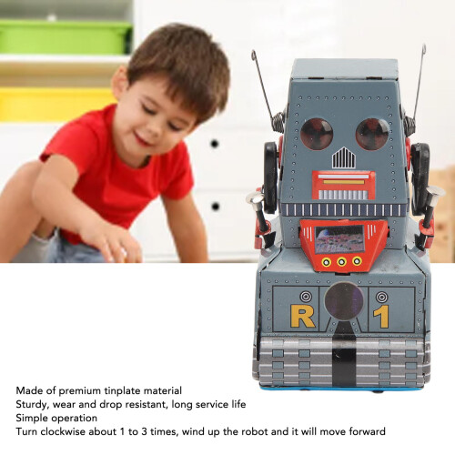 Unique Wind Up Robot Toy - Nostalgic Gift for Holidays & Parties 2
