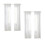 Window White Sheer Curtains 90 Inches Long 4 Panels Sheer White Curtains Clear Curtains Basic Rod Pocket Panel 1