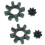 2X for  Camry   Levin Alphard Column Steering Motor Ring Gear Elastic Coupling Gear 45254-28040 1