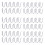 60Pcs Curtain Drapery Pin Hooks - Silvery 1