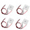 4pcs 40X40mm New Useful Simple Module Thermoelectric Generator Semiconductor High Temperature Power 1