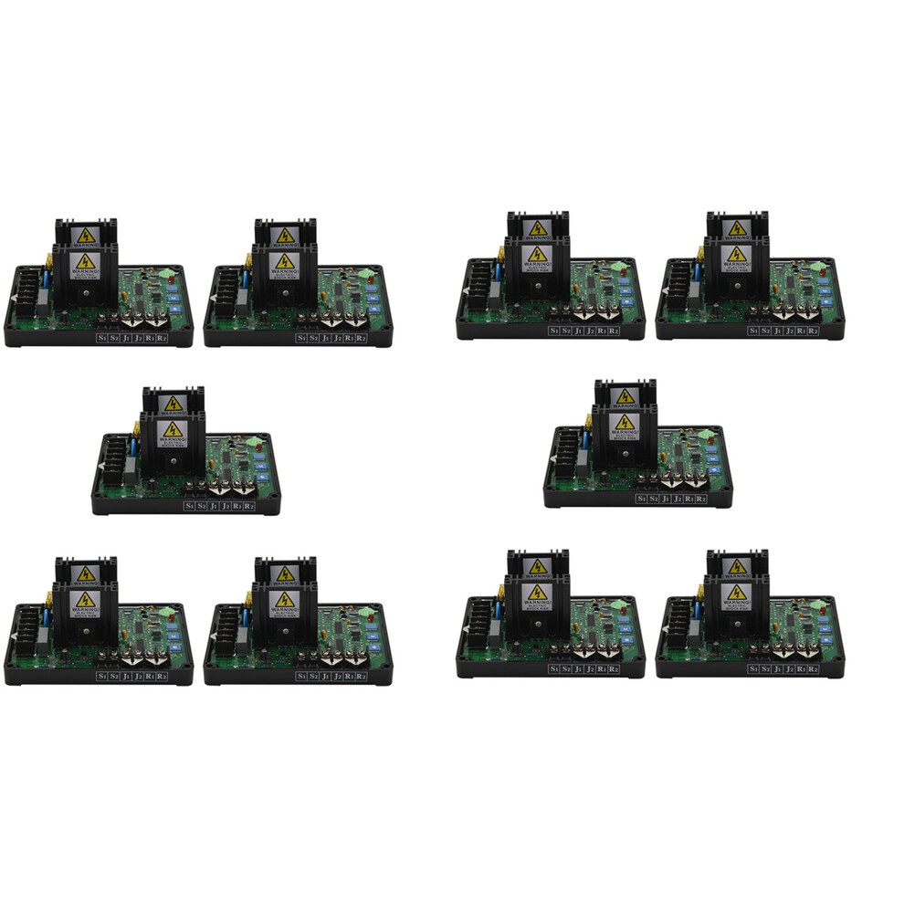 10X Gavr-20A Av Universal Brushless Automatic Voltage Regulator Module Avr Generator 220/400Vac Black 4712270088379