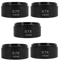 5X WD120 0,7X Trinokulares Stereo Mikroskop Vorsatz Objektiv Barlow Objektiv 48 mm Gewinde
