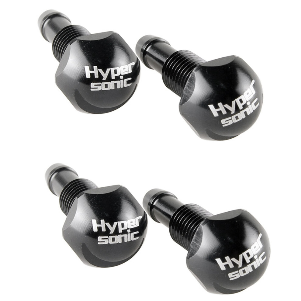 Hypersonic 4Pcs Car Universal Windshield Wiper Washer Spray Nozzle Black 6032615995130