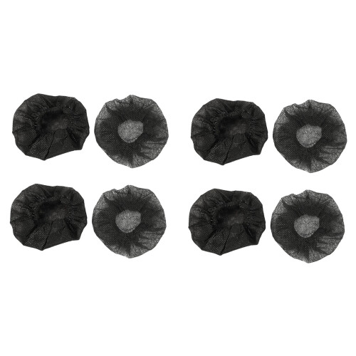 800 Piezas Cubiertas de MicróFono Desechables Negras Karaoke Cubierta de MicróFono Antisalpicaduras Accesorios