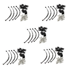 20Pcs 1/10 Leaf Springs Set HighLift Chassis for 1/10 D90 RC Crawler Car Parts Black